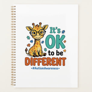Autism Awareness Different Giraffe Vintage Shirt_1 Planner