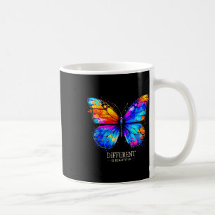 Autism Awareness Different Is Beautiful Butterfly  Coffee Mug