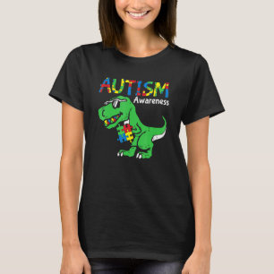 Autism Awareness Dino Autistic Toddler Boys Cute D T-Shirt