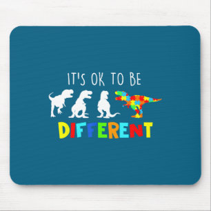Autism Awareness Dinosaur Kid Boys Graphic Art Mouse Pad