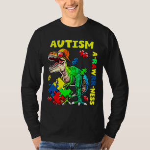 Autism Awareness Dinosaur T-Shirt