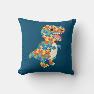 Autism Awareness Dinosaurs Cushion