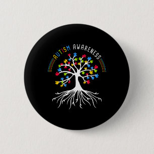 Autism Awareness Disabilities Month 3 6 Cm Round Badge