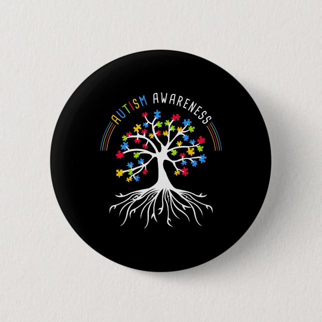 Autism Awareness Disabilities Month 3 6 Cm Round Badge (Front)