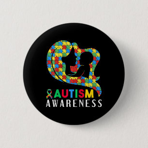 Autism Awareness Disabilities Month Support  6 Cm Round Badge