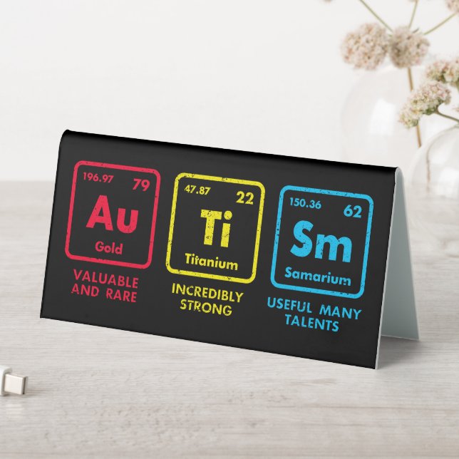 Autism Awareness Elements Periodic Table (In SItu (Table))