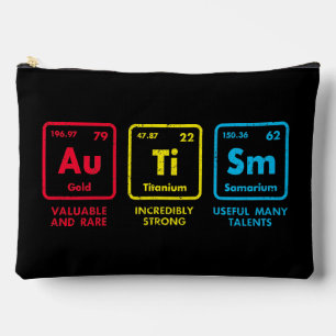 Autism Awareness Elements Periodic Table Accessory Pouch