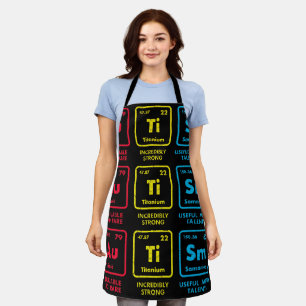 Autism Awareness Elements Periodic Table Apron
