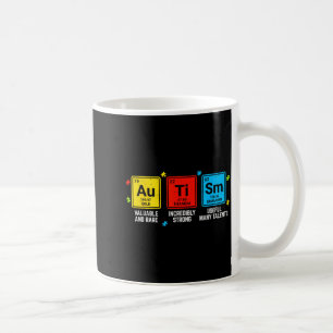 Autism Awareness Elements Periodic Table ASD Men Coffee Mug