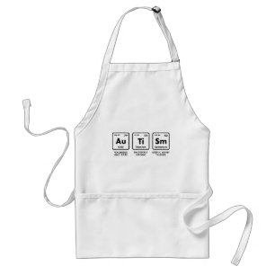 Autism Awareness Elements Periodic Table Standard Apron