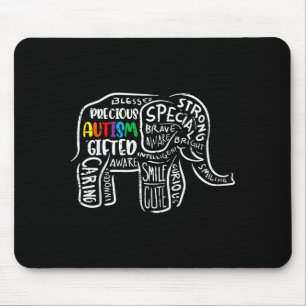 Autism Awareness Elephant Acceptance Autistic Men Mouse Pad