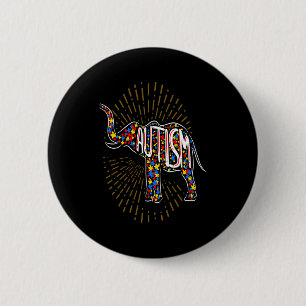 Autism Awareness Elephant Boys Kids Men Girls Wom  6 Cm Round Badge
