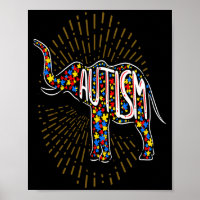 Autism Awareness Elephant Boys Kids Men Girls Wom