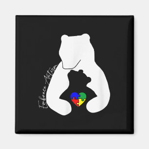 Autism Awareness - Embrace Autism Heart Puzzle Clo Magnet