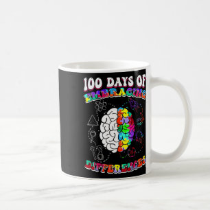 Autism Awareness Embrace Differences 100 Days Of S Coffee Mug