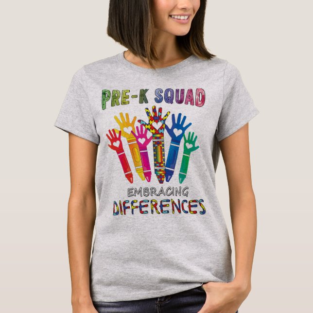 Autism Awareness Embrace Differences Shirt First D (Front)