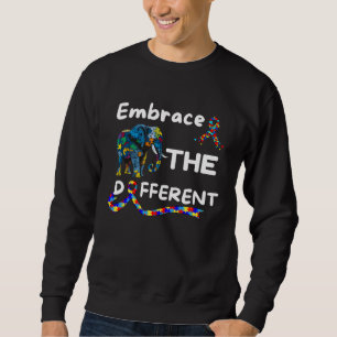 Autism Awareness Embrace Different Elephant Unmask Sweatshirt