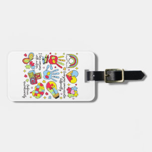 Autism Awareness Embrace Diversity Neuro Inclusive Luggage Tag