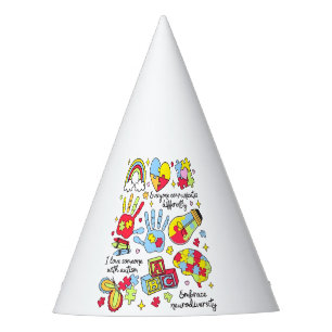 Autism Awareness Embrace Diversity Neuro Inclusive Party Hat