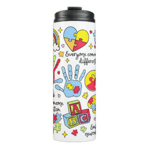 Autism Awareness Embrace Diversity Neuro Inclusive Thermal Tumbler