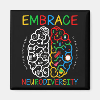 Autism Awareness  Embrace Neurodiversity ADHD Auti Magnet