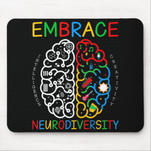 Autism Awareness  Embrace Neurodiversity ADHD Auti Mouse Pad