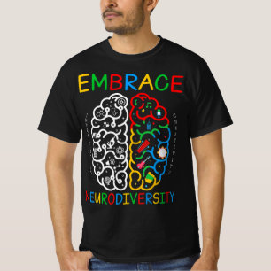Autism Awareness  Embrace Neurodiversity ADHD Auti T-Shirt