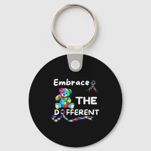 Autism Awareness Embrace The Different Unmasking A Key Ring