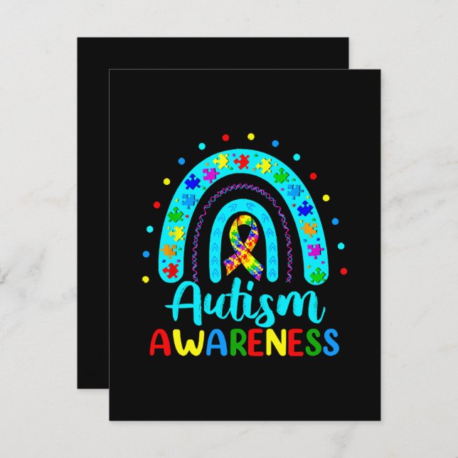 Autism Awareness Enclosure Card (Front/Back)