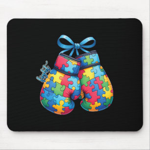 Autism Awareness Family Boxing Gloves Autism Mum D Mouse Pad