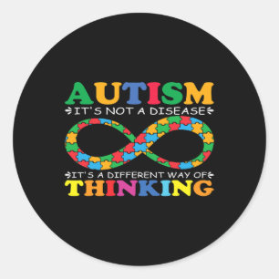 Autism Awareness Family It's Not A Disease Autism Classic Round Sticker