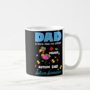 Autism Awareness Father Love Proud Autism Son Dad Coffee Mug