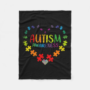 Autism Awareness  Fleece Blanket