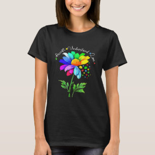 Autism Awareness Flower Accept Understand Love Flo T-Shirt