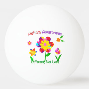 Autism Awareness Flowers Ping Pong Ball