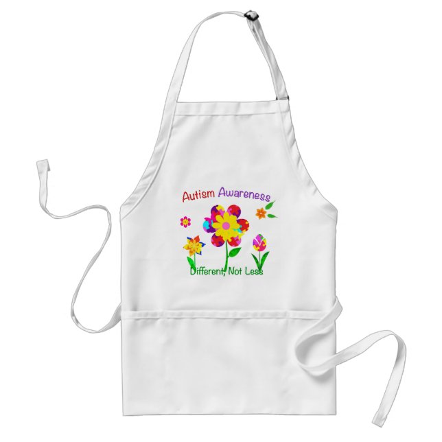 Autism Awareness Flowers Standard Apron (Front)
