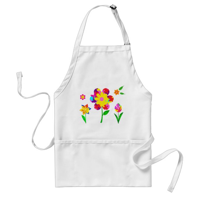 Autism Awareness Flowers Standard Apron (Front)