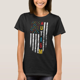 Autism Awareness For Mum Dad Men Women American F T-Shirt
