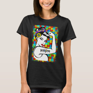 Autism Awareness for Mum Warrior kids autism Mothe T-Shirt