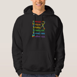 Autism Awareness For Proud Mum Dad Support Autisti Hoodie