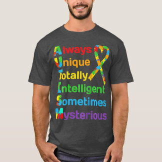 Autism Awareness for Proud Mum Dad Support Autisti T-Shirt