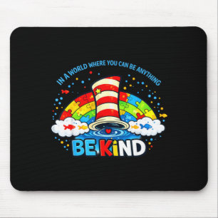 Autism awareness for teacher why fit in doctor cat mouse pad