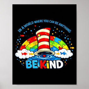 Autism awareness for teacher why fit in doctor cat poster