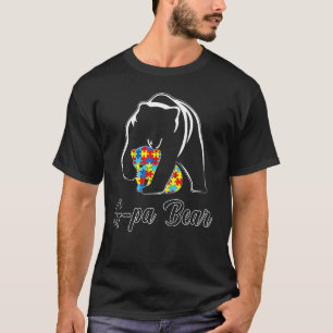 Autism Awareness G Pa Bear Puzzle Support Autistic T-Shirt