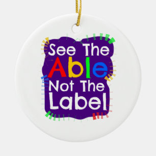 Autism Awareness Gifts Ceramic Ornament