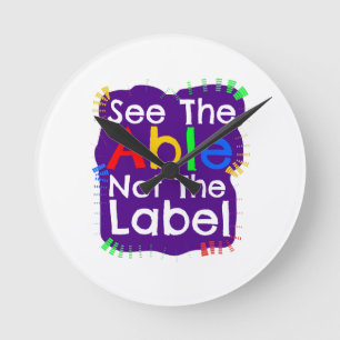 Autism Awareness Gifts Round Clock
