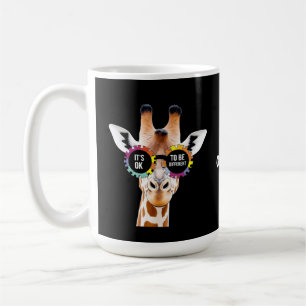 Autism Awareness Giraffe It’s OK to Be Different Coffee Mug