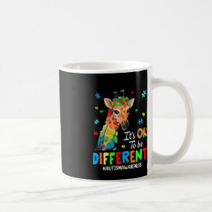 Autism Awareness Giraffe Women Kid Its Ok To Be Di Coffee Mug