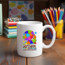 Autism Awareness Girl Puzzle Mug