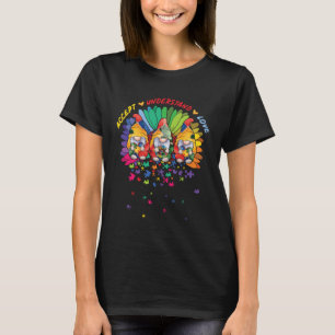 Autism Awareness Gnomes Puzzle Kindness T-Shirt